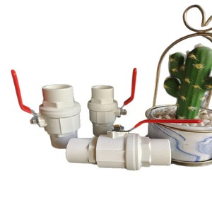 Válvula de bola de PVC Baisheng de 1 pulgada para tuberías de agua con mango de acero para sistemas de plomería - Product Image 2