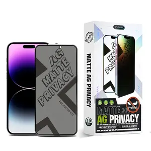 Đối với phí bảo hiểm Ag Matte sự riêng tư Tempered Glass phim 9H chống Spy bảo vệ màn hình với gói cho Iphone bảo vệ màn hình riêng tư