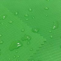 210T imperméable Plaid Polyester taffetas tissu cerf-volant parapluie rideau de douche tissu enduit mince et léger PU teint tissu tissé