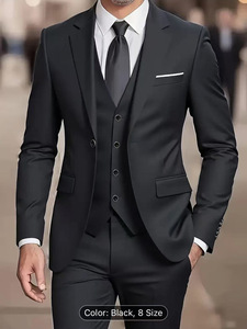 Trajes <span class=keywords><strong>de</strong></span> <span class=keywords><strong>Hombre</strong></span> Slim Fit - Conjunto <span class=keywords><strong>de</strong></span> 3 Piezas (Chaqueta, Pantalón y Blazer) Traje <span class=keywords><strong>de</strong></span> Boda Turco <span class=keywords><strong>para</strong></span> <span class=keywords><strong>Hombre</strong></span> - Product Image 4