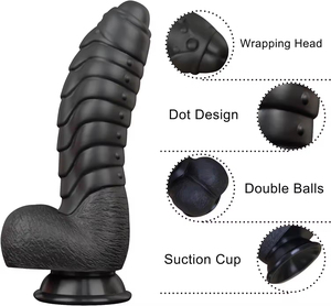 7Inch Realistic Dildo Soft Liquid Silicone Material 100% Waterproof Eco-Friendly Adult Sex Toys Thick <strong>Penis</strong> <strong>Strong</strong> <strong>Suction</strong> <strong>Cup</strong> - Product Image 2