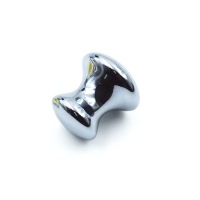 Outil facial artisanal en argent Gua Sha en forme de champignon Terahertz, masseur oculaire en pierre naturelle pour les soins de la peau, la détoxification, le spa et la relaxation