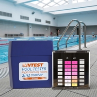 Comprimés de test d'eau de piscine 2 en 1, testeur de chlore libre et de pH, kit de test de piscine à dissolution rapide pour spa, 20 tests
