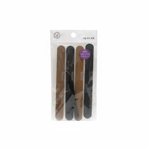 4pcs Lime à ongles professionnelle en bois K Beauty Nail Supply Made in Korea Manucure Pédicure Emery Board Kit - Product Image 2