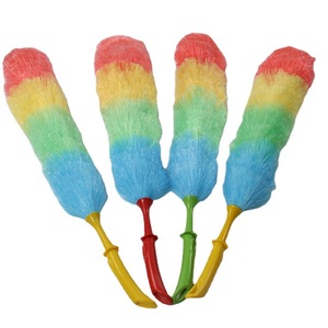 Plumeau à manche courbé en plastique à poils doux pour le nettoyage de la maison et de la cuisine, collecteur de poussière - Product Image 1