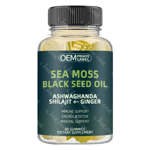 Gomitas para adultos y niños-Suplemento avanzado de superalimento con gel de musgo de mar natural, Bladderwrack y extracto de raíz de bardana - Product Image 1