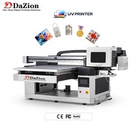 Printer UV Flatbed A1 Semi-Otomatis untuk Coasters, Mug, Kerajinan Keramik, Tahan Air, Anti Gores, Saturasi Tinggi, Instan Xp600 UV