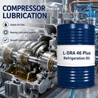 Huile de compresseur frigorifique KUNLUN L-DRA 46 Plus ISO VG 46 170 kg pour systèmes de refroidissement à l'ammoniac R717 et R12