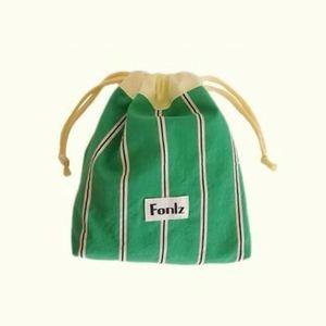 Wholesale Price Custom Logo and Size Canvas Drawstring <b>Bag</b> Eco Cotton <b>Dust</b> <b>Bags</b> Cotton Drawstring <b>Bag</b> With Colorful Stripe - Product Image 5