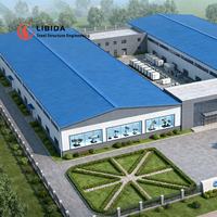 Entrepôt de stockage préfabriqué, bâtiment métallique préfabriqué, usine préfabriquée, bâtiment commercial en métal isolé