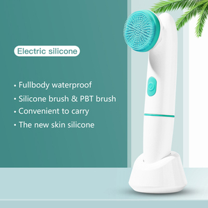 Ensemble <span class=keywords><strong>de</strong></span> masseur facial électrique Portable têtes <span class=keywords><strong>de</strong></span> brosse en Silicone souple pour brosses exfoliantes pour le visage à Pores profonds pour une utilisation en voiture domestique - Product Image 4