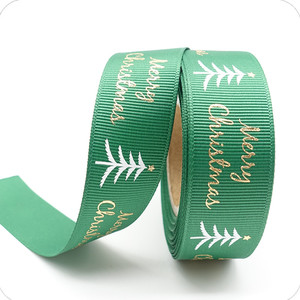 Árbol de Navidad <span class=keywords><strong>cinta</strong></span> patrón personalizado 100 tejer grogrén (ligamento tafetán de poliéster <span class=keywords><strong>cinta</strong></span> - Product Image 5