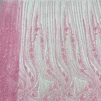 Tissu en dentelle blanc 100 % polyester, écologique, respirant, à motif floral, brodé de perles, pour robe de mariée, de soirée ou pour la confection de sacs