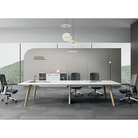 Mobilier de bureau commercial moderne-nouvelle table de conférence design pour bureau salle de réunion école formation bureau de style panneau en bois