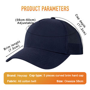 Casquette de baseball tendance à 5 panneaux en maille, personnalisable avec logo, de qualité supérieure, pour <span class=keywords><strong>promotion</strong></span> et vente en gros – Nouvelle collection - Product Image 3