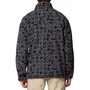 Custom Men's Casual Full Digital Printed Jersey Half Zip Long Sleeve Fluffy Soft <b>Fleece</b> Eco-Friendly Pullover <b>Sweater</b> - Product Image 4