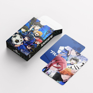 92 unids/caja de dibujos animados Blue Lock Isagi Yoichi Bachira 60 Uds tarjeta <span class=keywords><strong>Lomo</strong></span> 32 Uds pegatinas accesorios de Cosplay tarjetas de Anime de papel coleccionables - Product Image 5