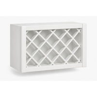 Meuble mural porte-vin 30x18 pouces, style Shaker, avec grille de rangement pour bouteilles, RTA, moderne, pour cuisine et appartement, fabriqué au Vietnam