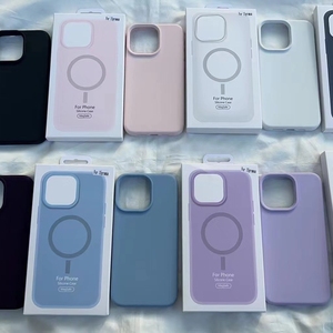 Packaging Box Phone Case Cover Liquid Silicone Mag Safe Magnetic Case for Apple iphone 15/15 pro/15 pro max