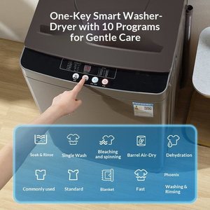<span class=keywords><strong>Lave</strong></span>-<span class=keywords><strong>linge</strong></span> séchant tout-en-un grande capacité 10 kg, contrôle mécanique entièrement automatique, chauffage électrique auxiliaire - Product Image 5