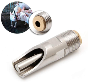 <span class=keywords><strong>Robinet</strong></span> d'abreuvement automatique pour porcs en acier inoxydable 1/2\" NPT, équipement d'abreuvement pour bétail, abreuvoir à tétine pour truies et porcelets - Product Image 2