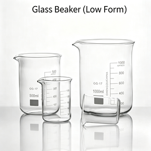Vaso Medidor de Vidrio Borosilicato Transparente de 500 ml, Graduado, para Laboratorio de Química, Equipo de Laboratorio para Experimentos Científicos - Product Image 1