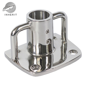 Base para Asta de Bandera Inherit, Cuadrada de 1 Pulgada, Acero Inoxidable Pulido Espejo, Montaje Plano para Uso Marino - Product Image 5