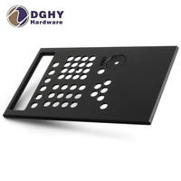 DGHY pièces métalliques centrées sur le client Service d'usinage CNC de précision amplificateur de panneau Audio panneaux avant en aluminium