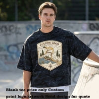 T-shirt personnalisé avec logo, 100% coton blanc, possibilité de personnaliser votre motif préféré, camouflage, col rond, manches courtes pour homme