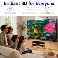 Pizarra Interactiva Bestar de 86 Pulgadas 4K UHD LCD con Pantalla Táctil de 20 Puntos, Marco de Aluminio y Efectos 3D Pop-Out para Conferencias y Educación