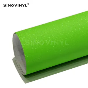 SINOVINYL MG-07 Matte Glitter Green Color Changing Factory Price Car Wrap Vinyl Stickers