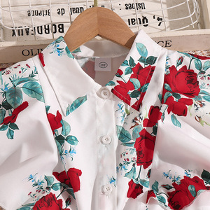 <span class=keywords><strong>Abbigliamento</strong></span> Estivo per Bambini 2025, Completo Due Pezzi all'Ingrosso con Camicia Senza Maniche e Pantaloni a Stampa Floreale per Ragazze Adolescenti - Product Image 3