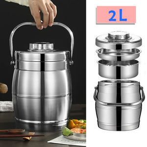 Lussuoso Contenitore Termico in Acciaio Inox da 2L-10L, Thermos per Alimenti, <span class=keywords><strong>Set</strong></span> Portapranzo Termico per Esterni - Product Image 5