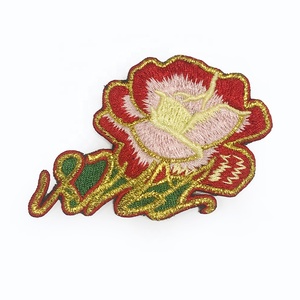 Tùy chỉnh Rose Camellia đính thêu hoa vá - Product Image 6