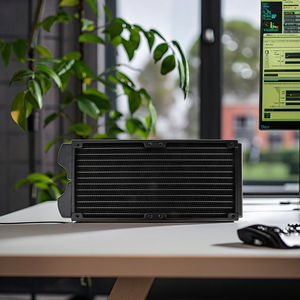 OCOCOO Boîtier d'ordinateur CRS24-27R DIY avec type d'air et ventilateurs d'échangeur <span class=keywords><strong>de</strong></span> chaleur en cuivre 240 <span class=keywords><strong>Système</strong></span> <span class=keywords><strong>de</strong></span> <span class=keywords><strong>refroidissement</strong></span> par eau séparé et dissipateur thermique CPU - Product Image 1