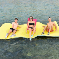 Tapis flottant transfrontalier Terra Zoom pour sports nautiques en extérieur, trois couches, grande taille, en matériau XPE, pour enfants et surf
