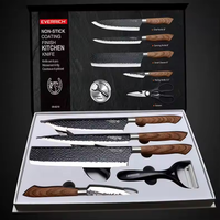 Ensemble Moderne de Couteaux de Chef en Acier Inoxydable de 8 Pouces avec Boîte Cadeau pour la Cuisine