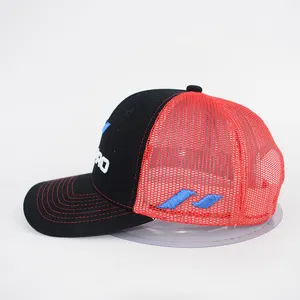 Toptan özel 3D işlemeli Logo Richardson 112 Mesh stil orijinal Trucker beyzbol Casquette Gorras erkekler için kapaklar şapkalar