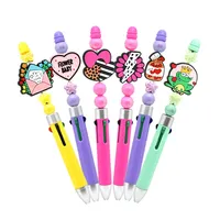 Perles de la Saint-Valentin pour stylo breloques en PVC bracelets de perles fantaisie accessoires d'amour perles focales pour la fabrication de stylos colliers artisanat