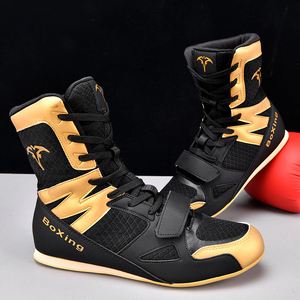Zapatillas de Entrenamiento Profesionales de Caña Alta, Transpirables y Antideslizantes, para Boxeo y Lucha Libre, para Hombre - Product Image 5