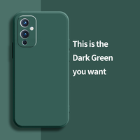 Étui de téléphone portable de luxe en silicone liquide de haute qualité, coloré, écologique, antichoc pour OnePlus 9