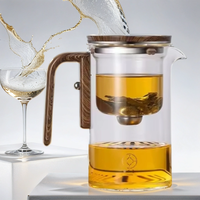 Tasse à thé domestique innovante avec séparation magnétique des infusions et absorption des bulles, filtrage résistant à la chaleur, ouverture à un clic