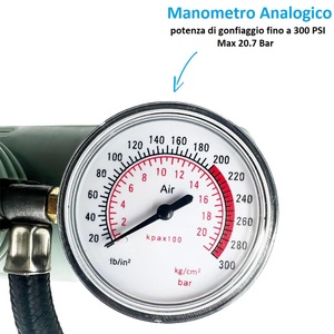 Portable Electric <b>Mini</b> Air <b>Compressor</b> 12V 300psi With Pressure Gauge And 3 Adapters For Cars And Campers - Product Image 3