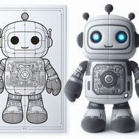 ODM OEM Custom AI Design Plüsch Roboter niedlich Gefüllte Anime Puppe als Geschenk