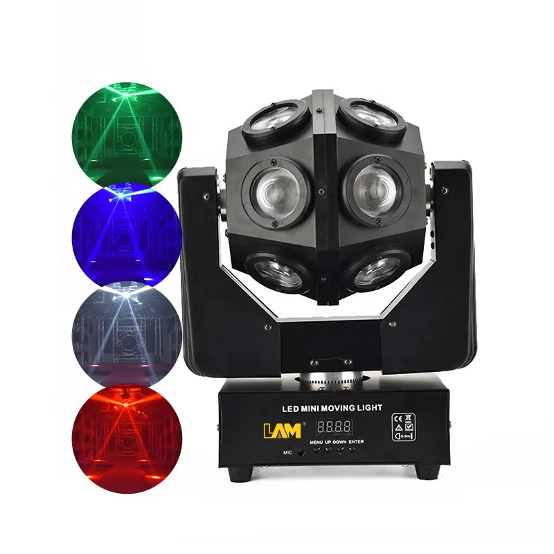 Disco Dj Stage Equipment Lighting Magic Ball 12pcs 12w Beam RGBW 4in1 Full Color Effect Led Moving Head Lights