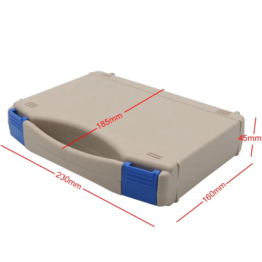 Carrying Box Chinese Wholesale Cheap Portable Empty Plastic Tool Carrying Box With Red Clip Locks For Daily Necessities