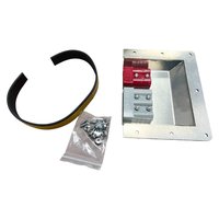 Boîtier double face en aluminium brut pour connecteurs Anderson 50A 12V, montage vertical