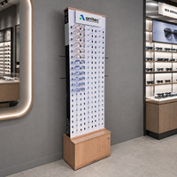 Présentoir rotatif double face pour lunettes de soleil, personnalisable OEM/ODM avec logo, pour magasin d'optique, avec casiers de rangement