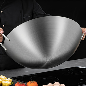 <span class=keywords><strong>Wok</strong></span> Chino Reforzado de 30cm, 34cm, 38cm, con Doble Asa y Fondo Redondo, para Cocina de Gas - Product Image 3