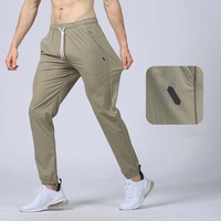 Haute qualité Fitness hommes pantalons de survêtement Polyester tissé survêtement hommes séchage rapide pantalons de gymnastique